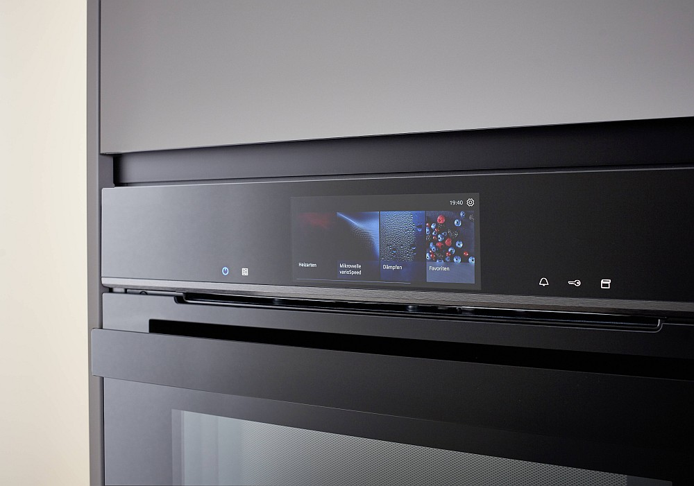 Siemens Einbaumikrowelle mit Farb-Touch-Display